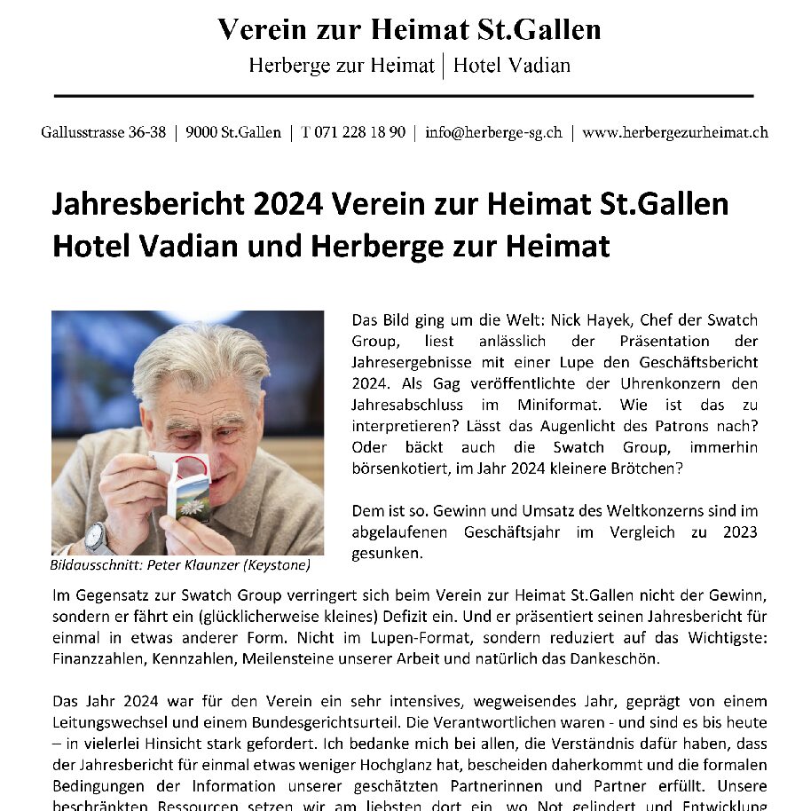JAHRESBERICHT 2024